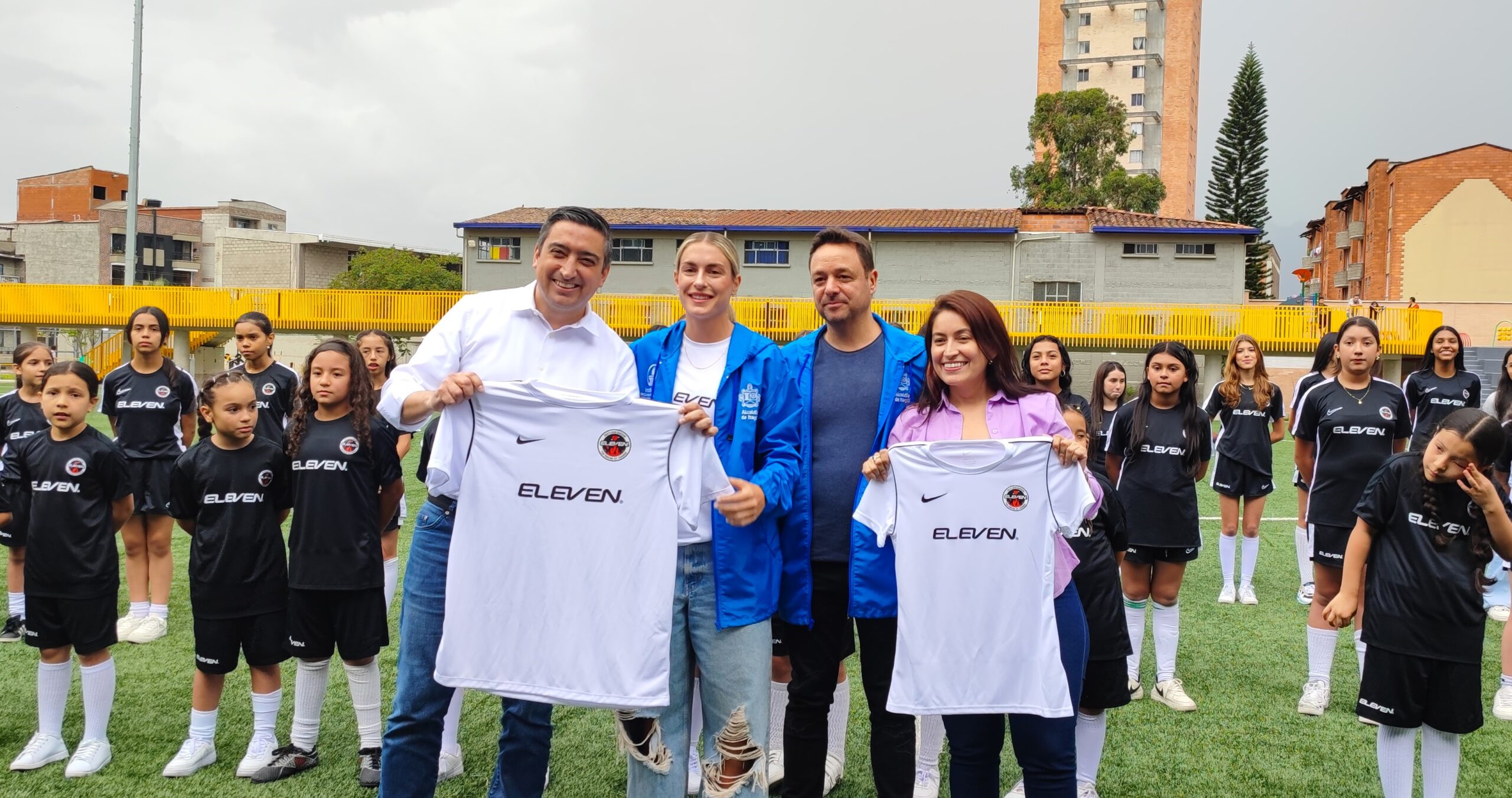 Alexia Putellas inauguró una sede de su Fundación Eleven en Colombia.