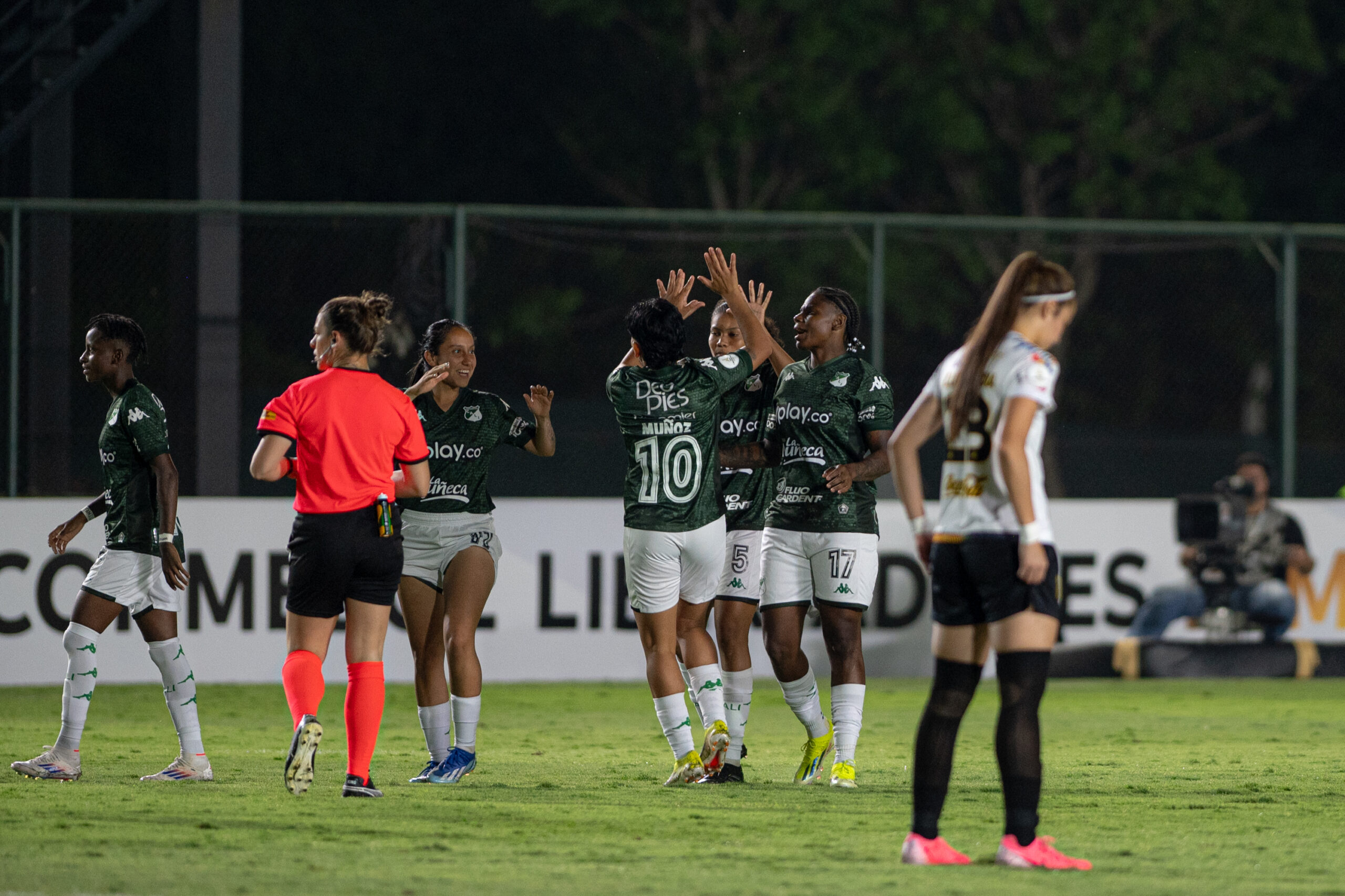 Deportivo Cali celebra el gol más rápido en la historia de la CONMEBOL Libertadores Femenina