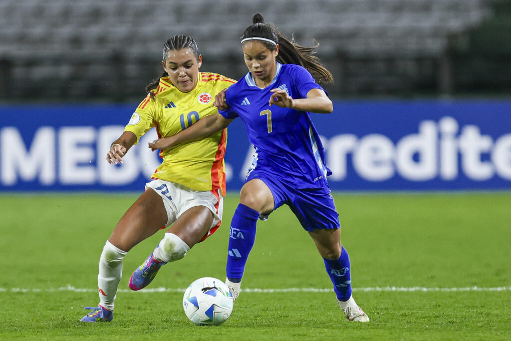 Colombia y Argentina dejaron en tablas el segundo juego del Sudamericano Sub17 que se disputa en el país. Foto: Conmebol.