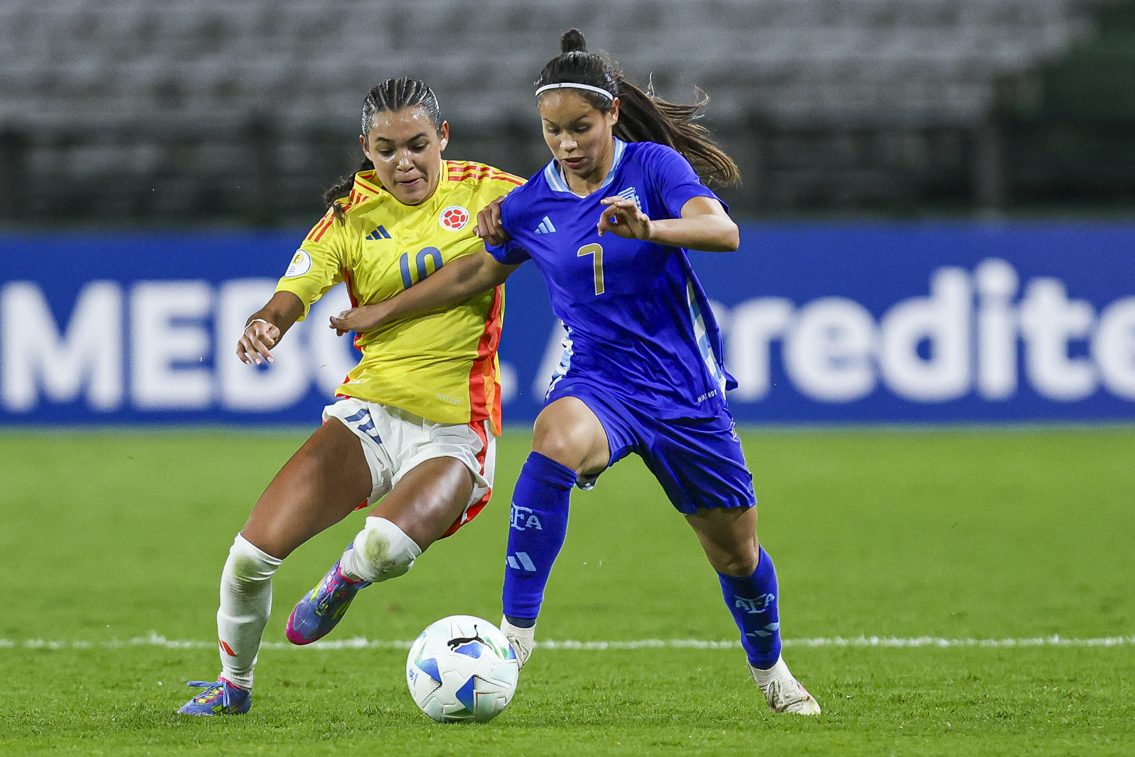 Colombia y Argentina dejaron en tablas el segundo juego del Sudamericano Sub17 que se disputa en el país. Foto: Conmebol.